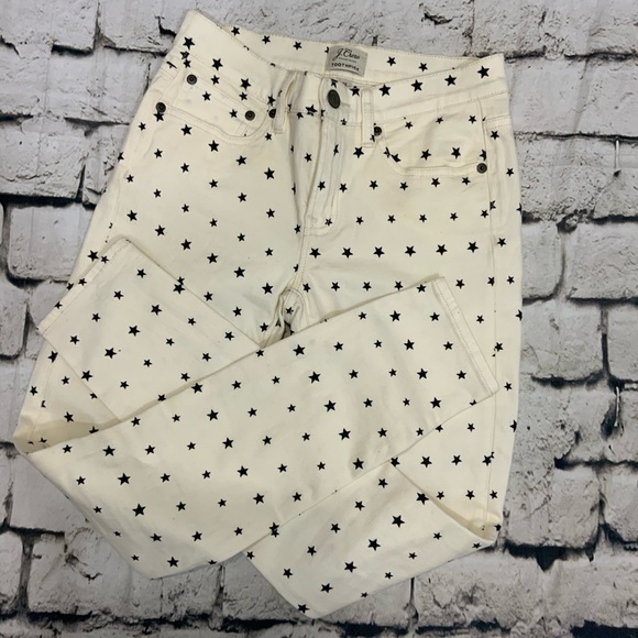 J. Crew Toothpick Star Print Jeans - Picture 3 of 5